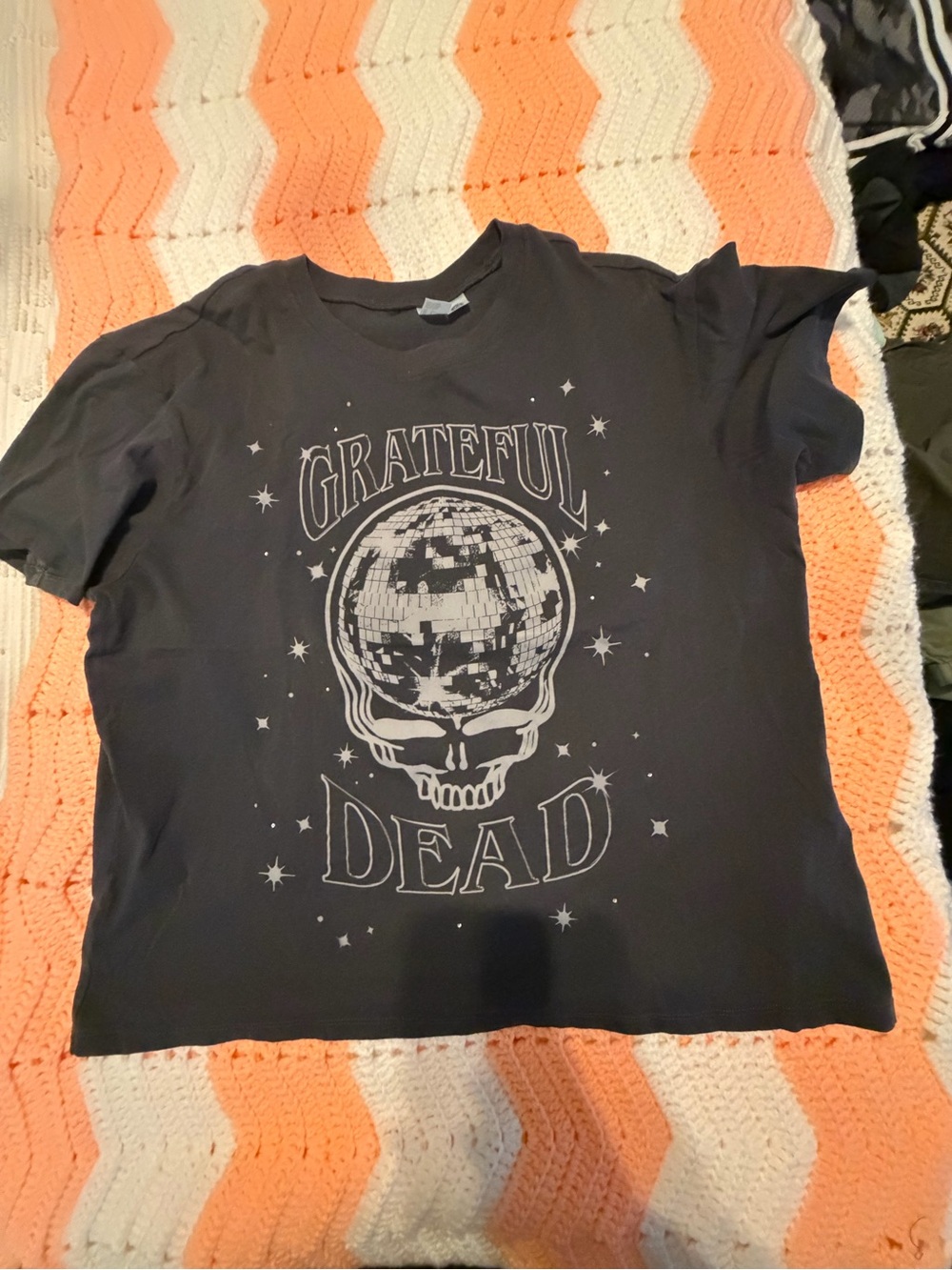 Grateful Dead  Graphic Tee with rhinestones